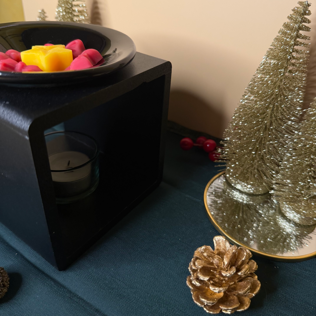 Brûle-parfum Carré noir